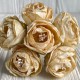 Винтажная роза с тичинками, 3,5 см, молочная, упаковка 42 шт.