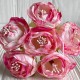 Винтажная роза с тичинками, 3,5 см, розово-малиновая, упаковка 42 шт.