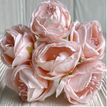 Винтажная роза с тичинками, 3,5 см, нежно-персиковая, упаковка 42 шт.