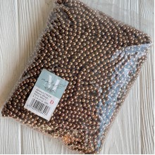 Жемчуг на нити Vip, 6 мм, коричневый, упаковка 500 г