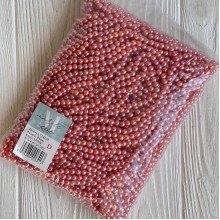 Жемчуг на нити Vip, 6 мм, пудрово-розовый, упаковка 500 г