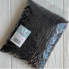 Жемчуг на нити Vip, 6 мм, черный, упаковка 500 г