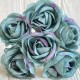 Мраморная роза, 4,5 см, мятно-бирюзовая, упаковка 42 шт.