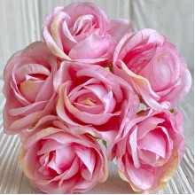 Мраморная роза, 4,5 см, розовая, упаковка 42 шт. Мраморная роза, 4,5 см, розовая, упаковка 42 шт.