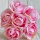 Мраморная роза, 4,5 см, розовая, упаковка 42 шт.