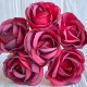 Мраморная роза, 4,5 см, красная, упаковка 42 шт.
