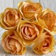 Мраморная роза, 4,5 см, темно-желтая, упаковка 42 шт.
