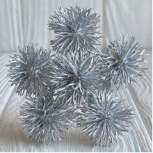 Добавка мордовника, 3х10 см, серебро, упаковка 60 шт.