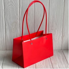 Влагостойкая сумочка большая, 18х14,5х8 см, красная, упаковка 10 шт.