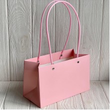 Влагостойкая сумочка большая, 18х14,5х8 см, розовая, упаковка 10 шт.