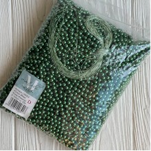 Жемчуг на нити Vip, 8 мм, зеленый, упаковка 500 г