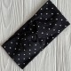Повязка трикотаж чалма в горох (детская), 17х8 см, черная в белый горох, шт.