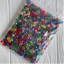 Хрусталь кубовидный, 10 мм, цветной микс, упаковка 500 г