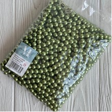 Жемчуг на нити Vip, 10 мм, оливковый, упаковка 500 г