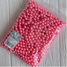 Жемчуг на нити Vip, 10 мм, темно-розовый, упаковка 500 г