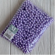 Жемчуг на нити Vip, 10 мм, лиловый, упаковка 500 г