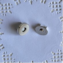 Магнит с кнопкой, 14 мм, серебро, шт.