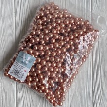 Жемчуг на нити Vip, 12 мм, бежево-золотой, упаковка 500 г