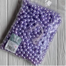 Жемчуг на нити Vip, 12 мм, лиловый, упаковка 500 г