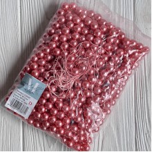 Жемчуг на нити Vip, 12 мм, пудрово-розовый, упаковка 500 г