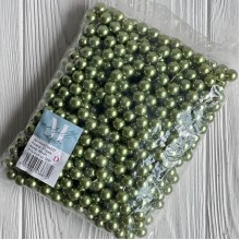 Жемчуг на нити Vip, 12 мм, оливковый, упаковка 500 г