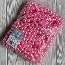 Жемчуг на нити Vip, 12 мм, средне-розовый, упаковка 500 г