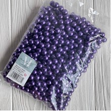 Жемчуг на нити Vip, 12 мм, темно-фиолетовый, упаковка 500 г