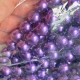Жемчуг на нитці Vip, 12 мм, темно-фіолетовий, упаковка 500 г