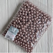 Жемчуг на нити Vip, 12 мм, кофейно-серый, упаковка 500 г