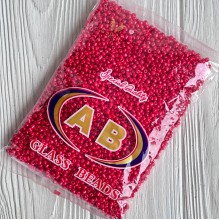 Бисер, размер 6/0, красно-малиновый (676KQ), упаковка 400 г