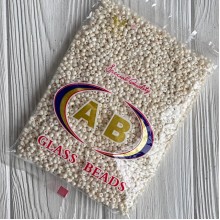 Бисер, размер 6/0, молочный (1123), упаковка 400 г