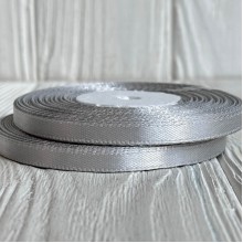 Атлас 0,6 см, світло-сірий, рулон 33 м