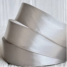 Атлас 2,5 см, болотно-сірий, рулон 33 м