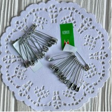 Булавка английская, 2,6 см, серебро, упаковка 1000 шт.