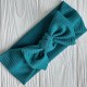 Повязка мустанг (широкая полоска) с бантом, 20х9 см, изумрудный, шт.
