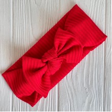 Повязка мустанг (широкая полоска) с бантом, 20х9 см, красный, шт.