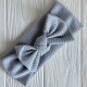 Повязка мустанг (широка полоска) з бантом, 20х9 см, сірий, шт.