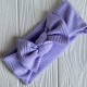 Повязка мустанг (широкая полоска) с бантом, 20х9 см, лиловый, шт.