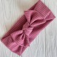 Повязка мустанг (широкая полоска) с бантом, 20х9 см, пудрово-розовый, шт.