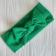 Повязка мустанг (широкая полоска) с бантом, 20х9 см, зеленый, шт.