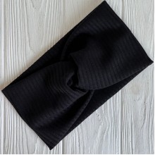 Повязка мустанг (широкая полоска) чалма, 20х11 см, черный, шт.