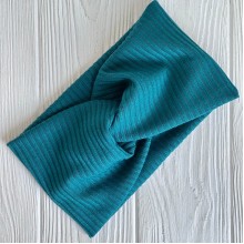 Повязка мустанг (широкая полоска) чалма, 20х11 см, изумрудный, шт.