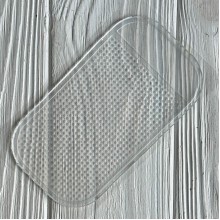 Коврик для бисера силиконовый, 13,5х7,5 см, прозрачный, шт.