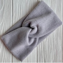 Повязка ангора рубчик New, 11х21 см, светло-серая, шт.