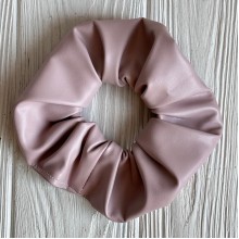 Скранч экокожа, 12 см, ванильно-пудровый, шт.