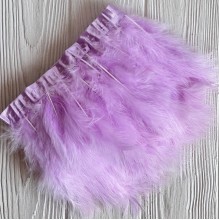 Тесьма с лебединых перьев, 15 см, фиалковая, рулон 2 м