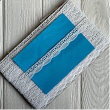 Кружево вязаное (D30097 / А017), 2 см, белое, рулон 13 м