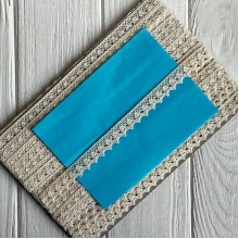 Кружево вязане (D30098 / 2774), 1,5 см, молочне, рулон 13 м