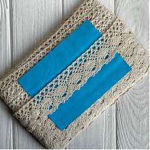 Кружево вязаное (D30096 / S1009), 4,2 см, молочное, рулон 13 м