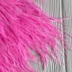 Тесьма из страусиных перьев, 10-15 см, ярко-розовая, рулон 2 м Тесьма из страусиных перьев, 10-15 см, ярко-розовая, рулон 2 м